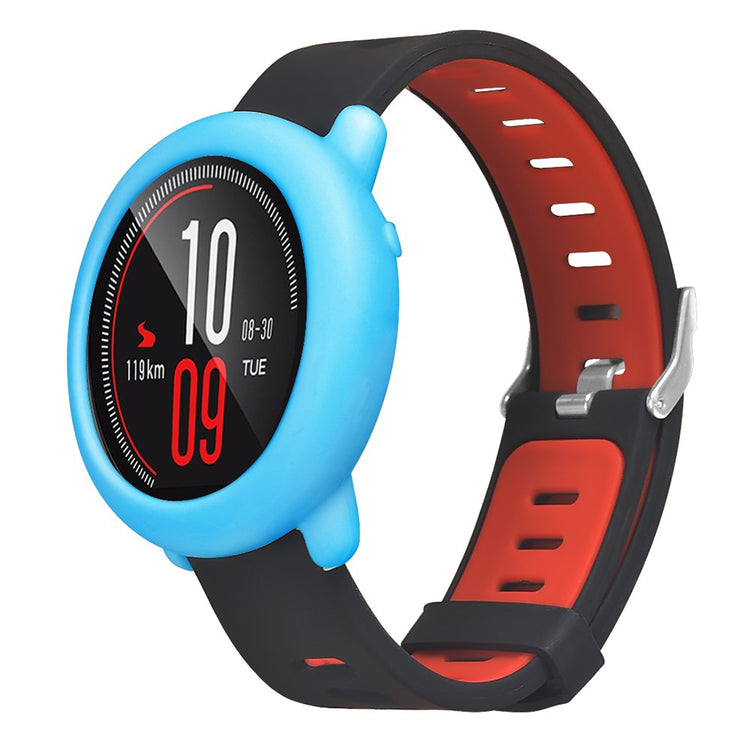 Beskyttende Silikone Bumper passer til Amazfit Pace - Blå#serie_7