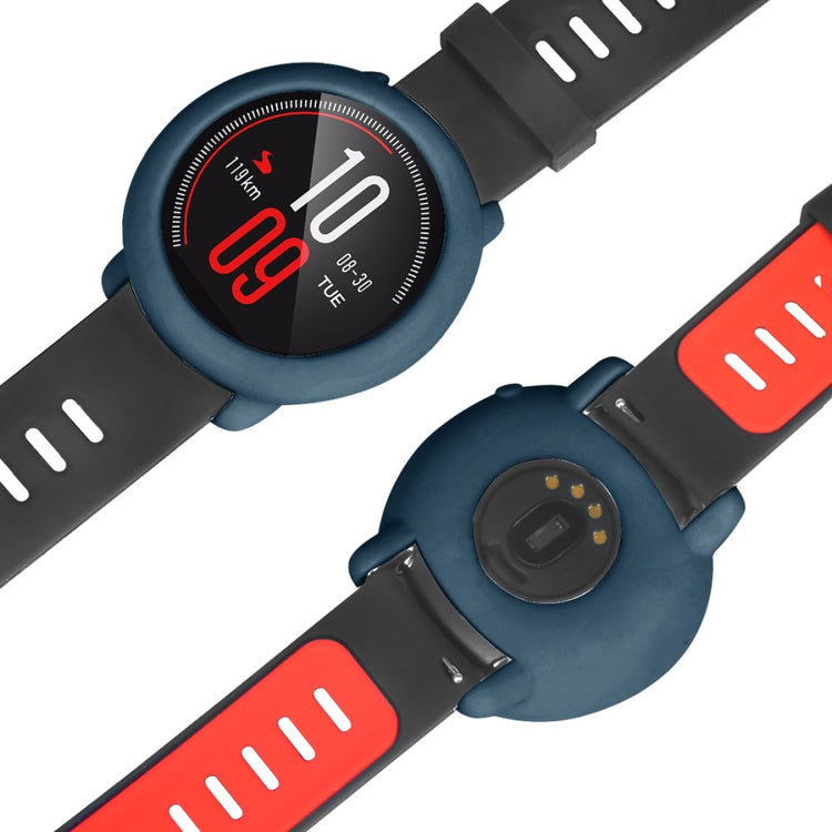 Beskyttende Silikone Bumper passer til Amazfit Pace - Blå#serie_9