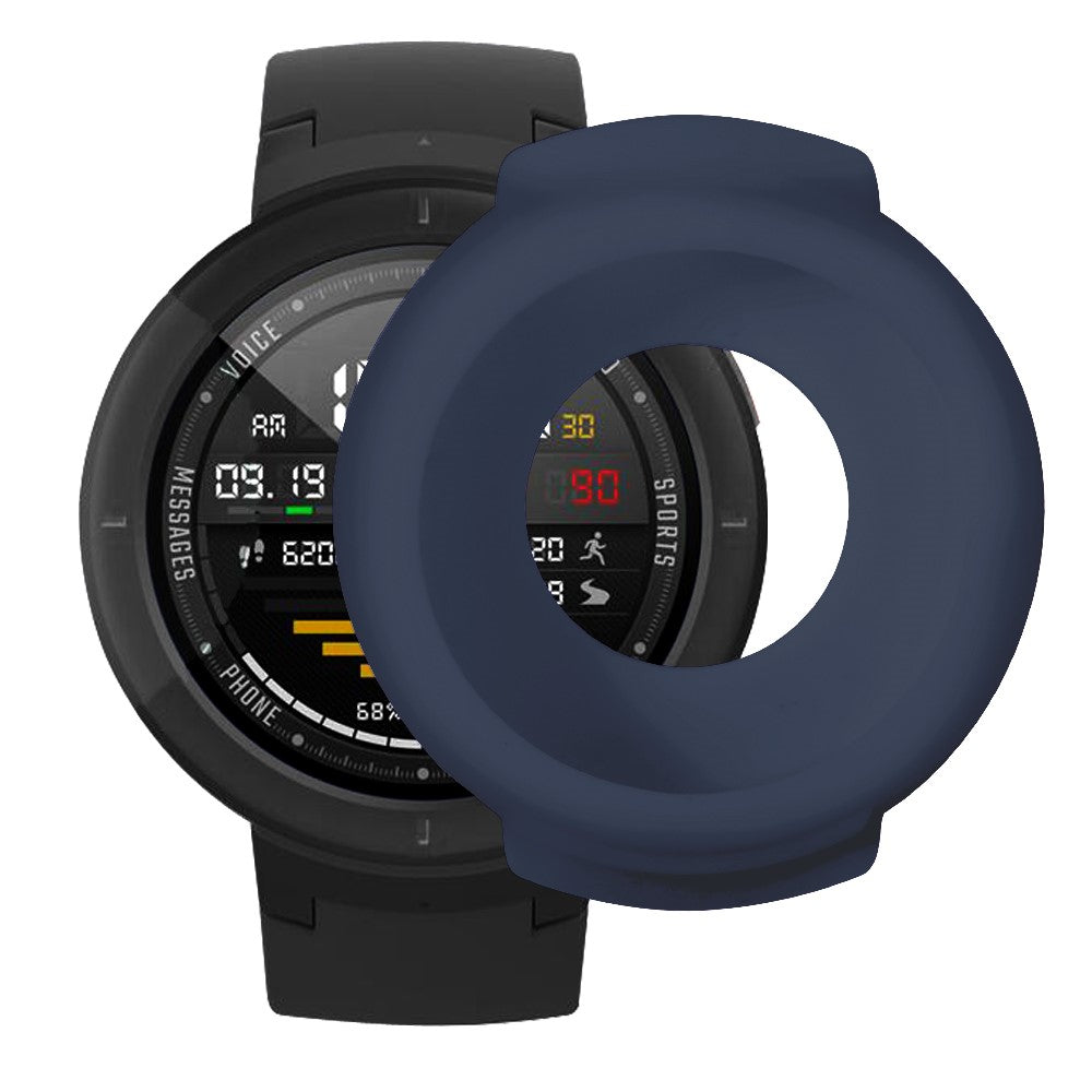 Beskyttende Silikone Universal Bumper passer til Amazfit Verge / Amazfit Verge Lite - Blå#serie_9