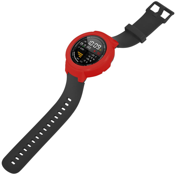 Beskyttende Silikone Universal Bumper passer til Amazfit Verge / Amazfit Verge Lite - Rød#serie_4