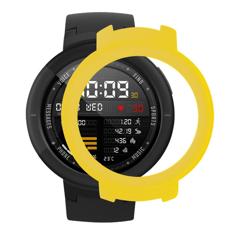 Beskyttende Silikone Universal Bumper passer til Amazfit Verge / Amazfit Verge Lite - Gul#serie_5