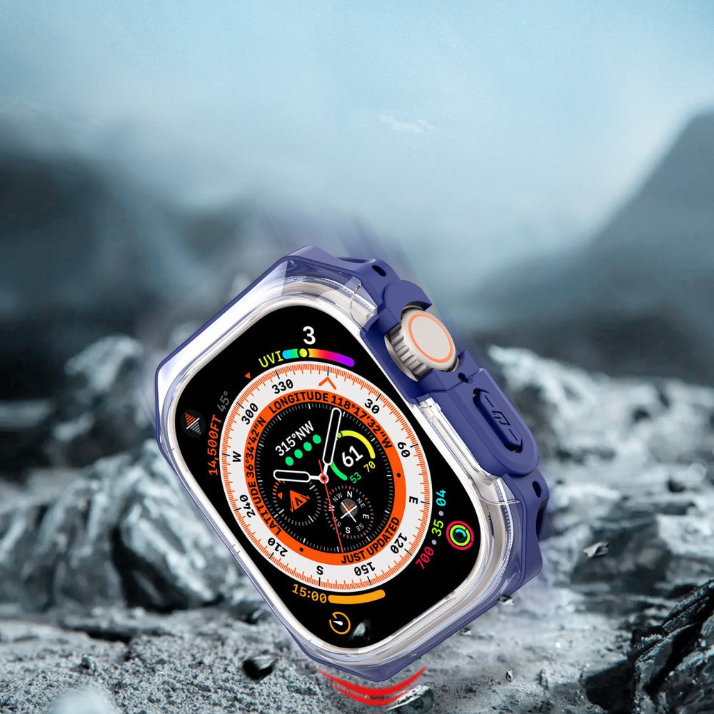 Meget Fint Silikone Cover passer til Apple Watch Ultra 2 / Apple Watch Ultra - Blå#serie_3