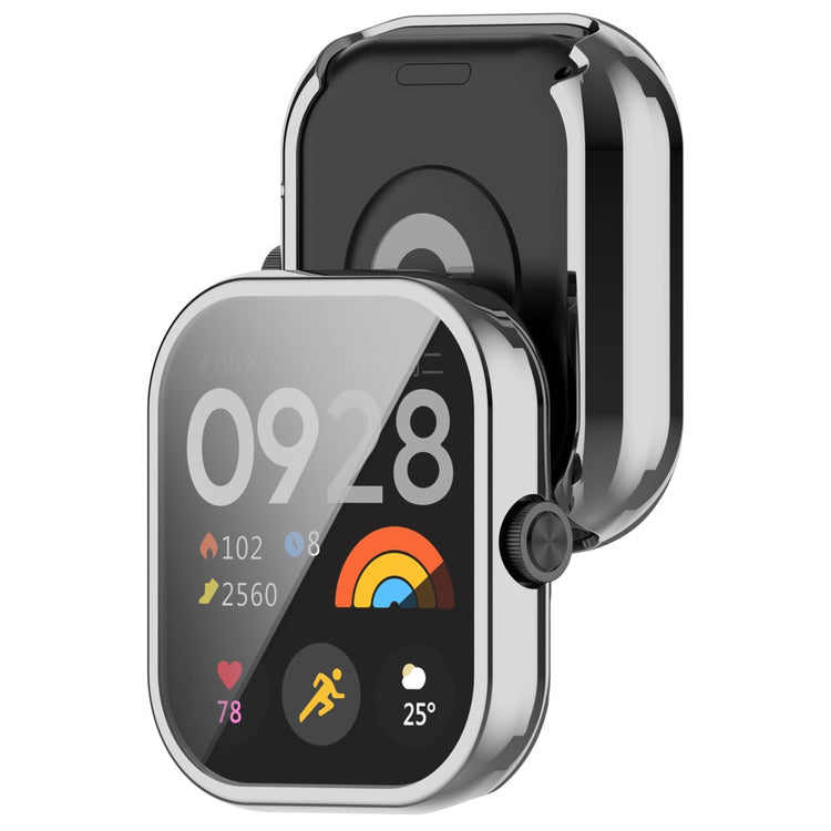 Godt Silikone Cover passer til Xiaomi Redmi Watch 4 - Sølv#serie_6