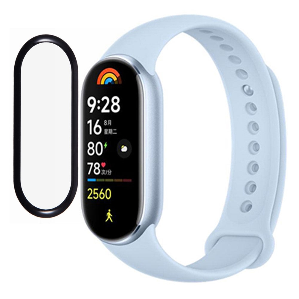 Xiaomi Mi Band 9 Screen Protector Black Edges Soft Pliable Watch Screen Film#serie_1