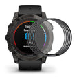 5stück Garmin Fenix 7X Pro Silikon 3D Gekrümmt Displayschutz