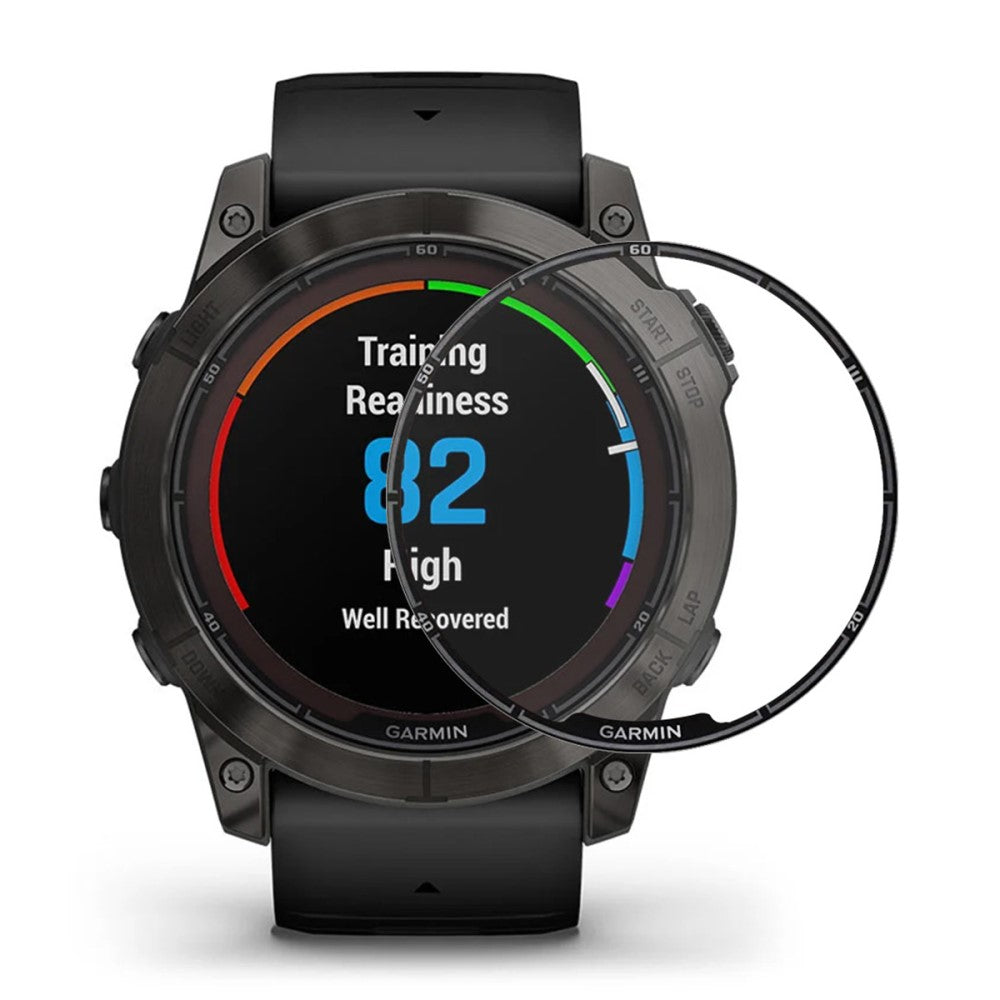 2stk Silikone 3D Kurvet Skærmbeskytter passer til Garmin Fenix 7S Pro - Gennemsigtig#serie_417