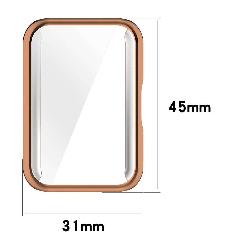 Samsung Galaxy Fit3 Watch Frame Case Electroplating Fully Wrapped Flexible Watch Cover - Rose Gold#serie_2