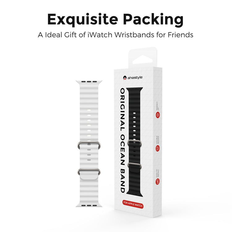 Remarkably Tough Apple Smartwatch Silicone Universel Strap - White#serie_7