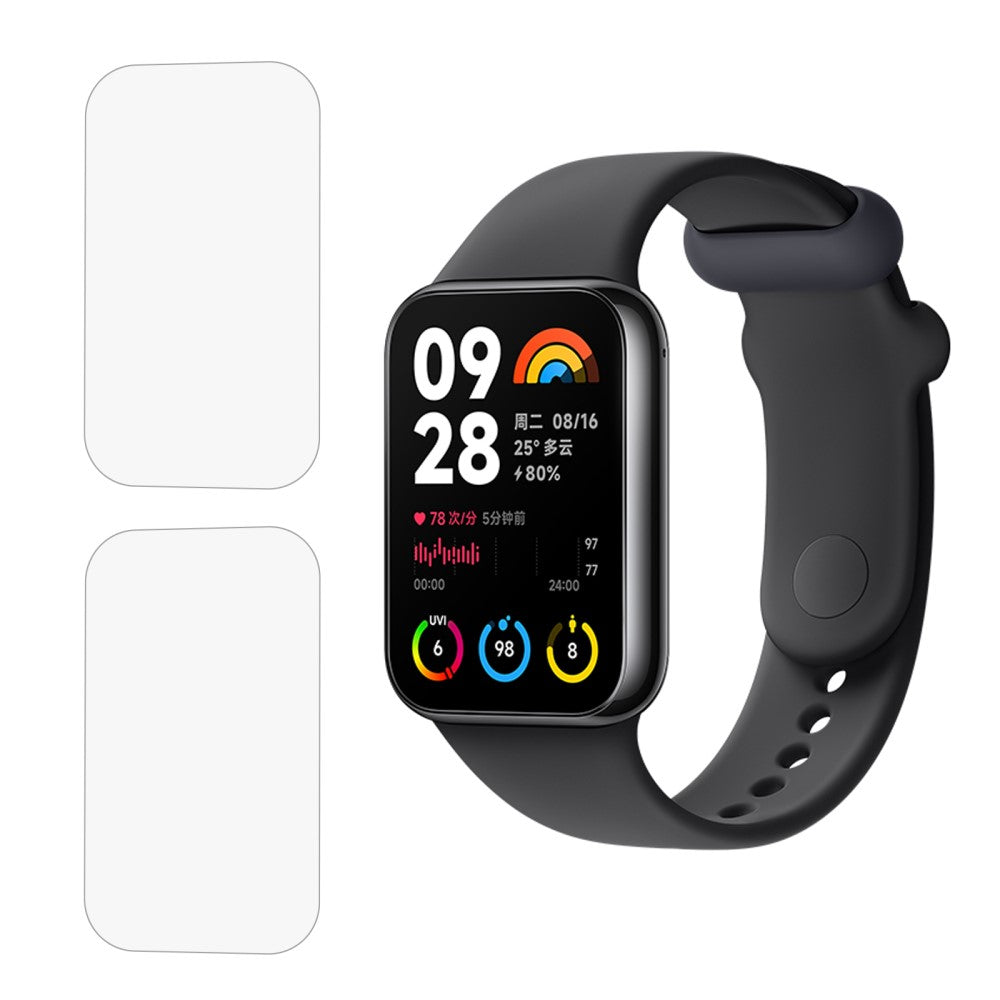 2Pcs Xiaomi Smart Band 8 Pro arc edge tempered glass screen protector#serie_1