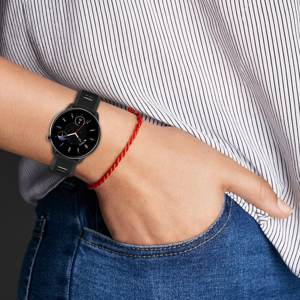 Alle Tiders Silikone Universal Rem passer til Smartwatch - Hvid#serie_4
