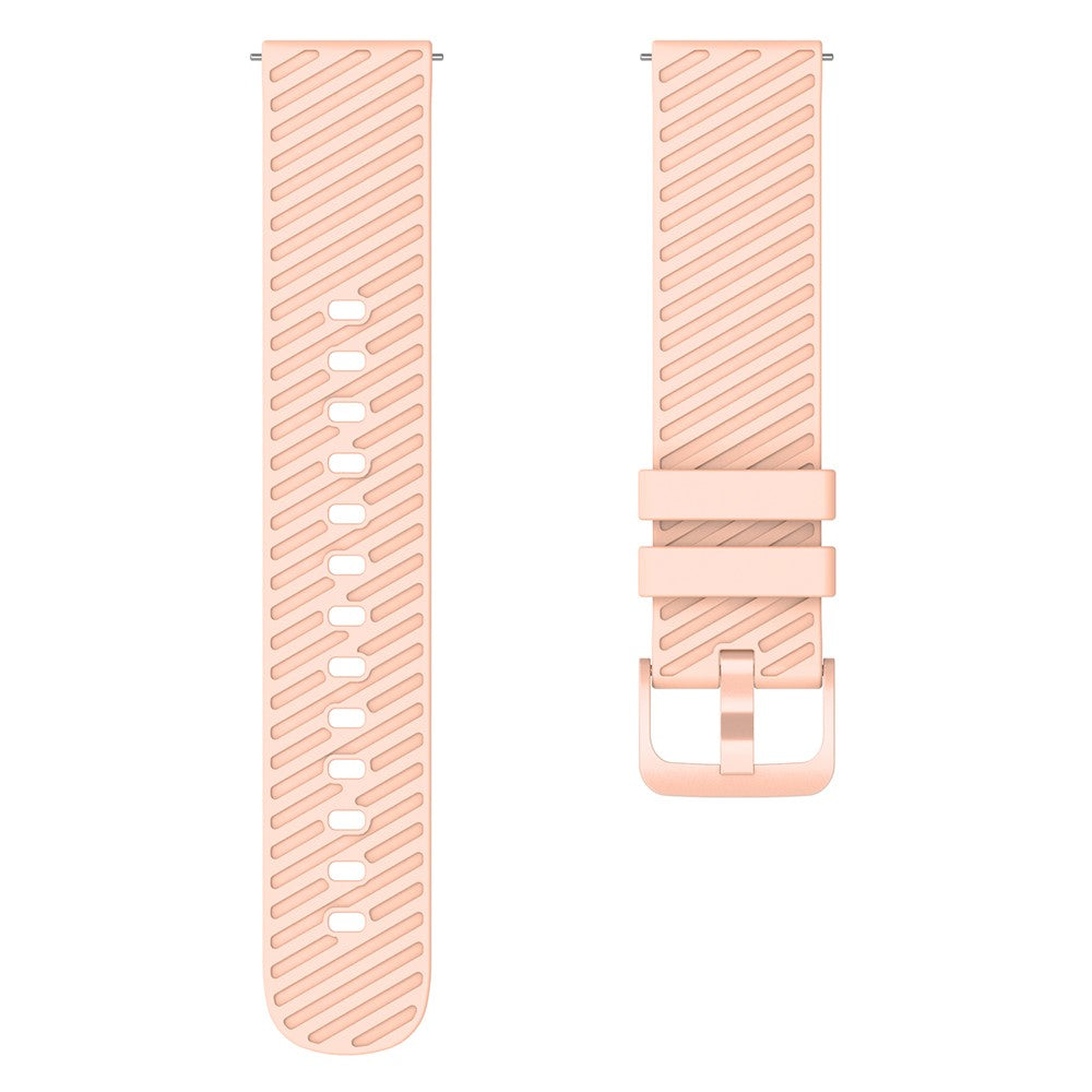 Rigtigt Sejt Silikone Universal Rem passer til Smartwatch - Pink#serie_3
