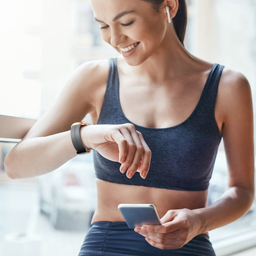 Vildt Nydelig Silikone Universal Rem passer til Smartwatch - Orange#serie_7