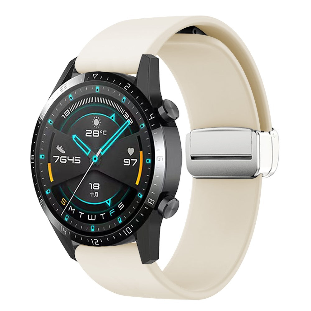 Vildt Sejt Silikone Universal Rem passer til Smartwatch - Hvid#serie_11