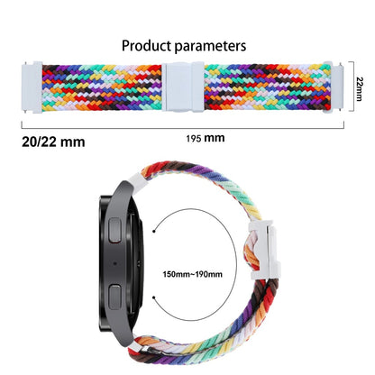 Stilfuld Nylon Universal Rem passer til Smartwatch - Sort#serie_13