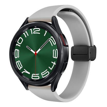 Slidstærk Metal Og Silikone Universal Rem passer til Smartwatch - Sølv#serie_8
