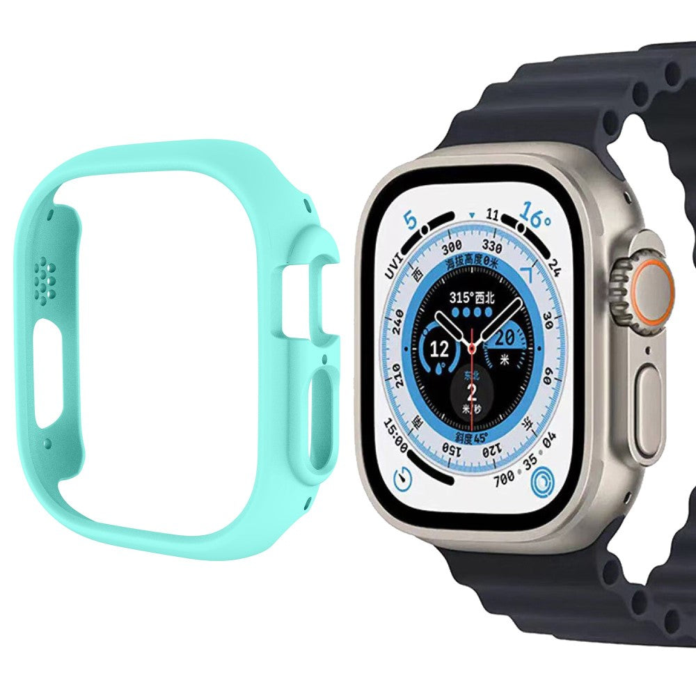 Rigtigt Fed Apple Watch Ultra Plastik Cover - Blå#serie_12