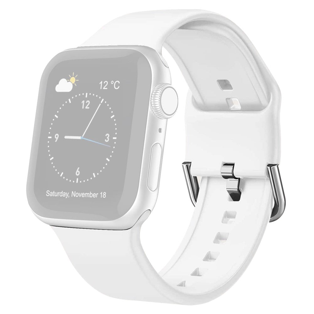 Vildt Rart Silikone Rem passer til Apple Watch Ultra - Hvid#serie_5
