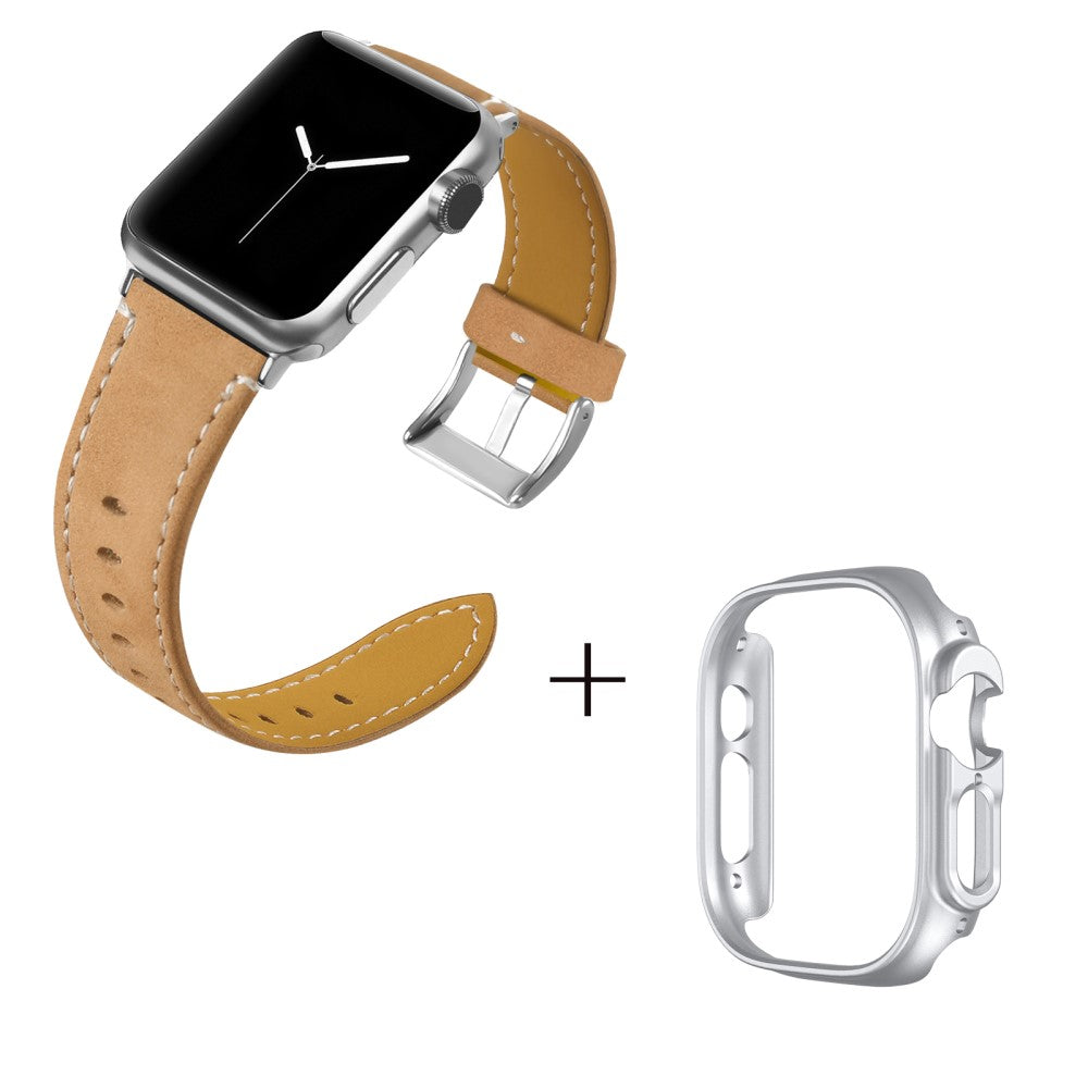 Ægte læder Cover passer til Apple Watch Ultra - Brun#serie_1