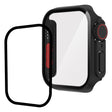 Großartig Apple Watch Series 8 (41mm) / Apple Watch Series 7 41mm Universell Hülle mit Displayschutz in Plastik und Gehärtetes Glas