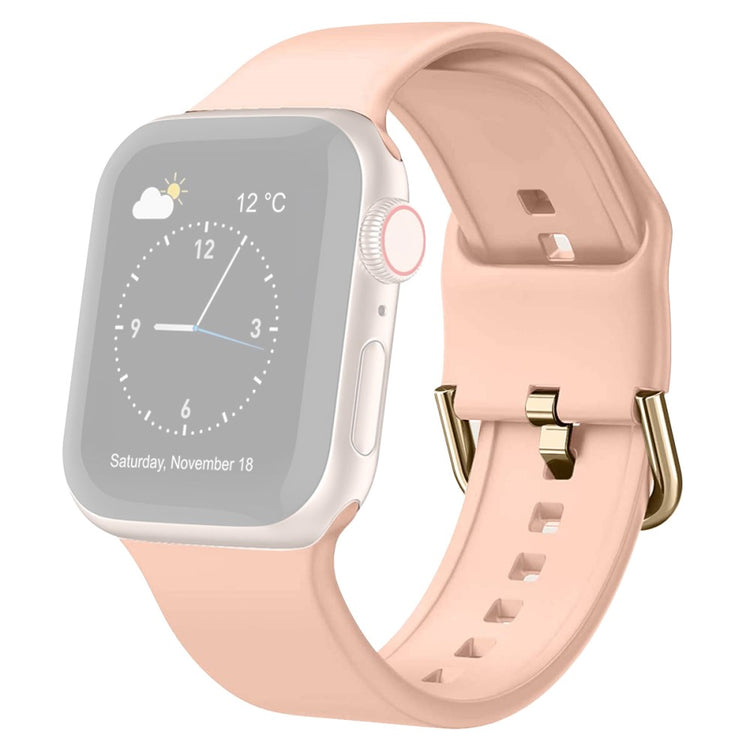 Helt Vildt Rart Silikone Universal Rem passer til Apple Smartwatch - Pink#serie_5