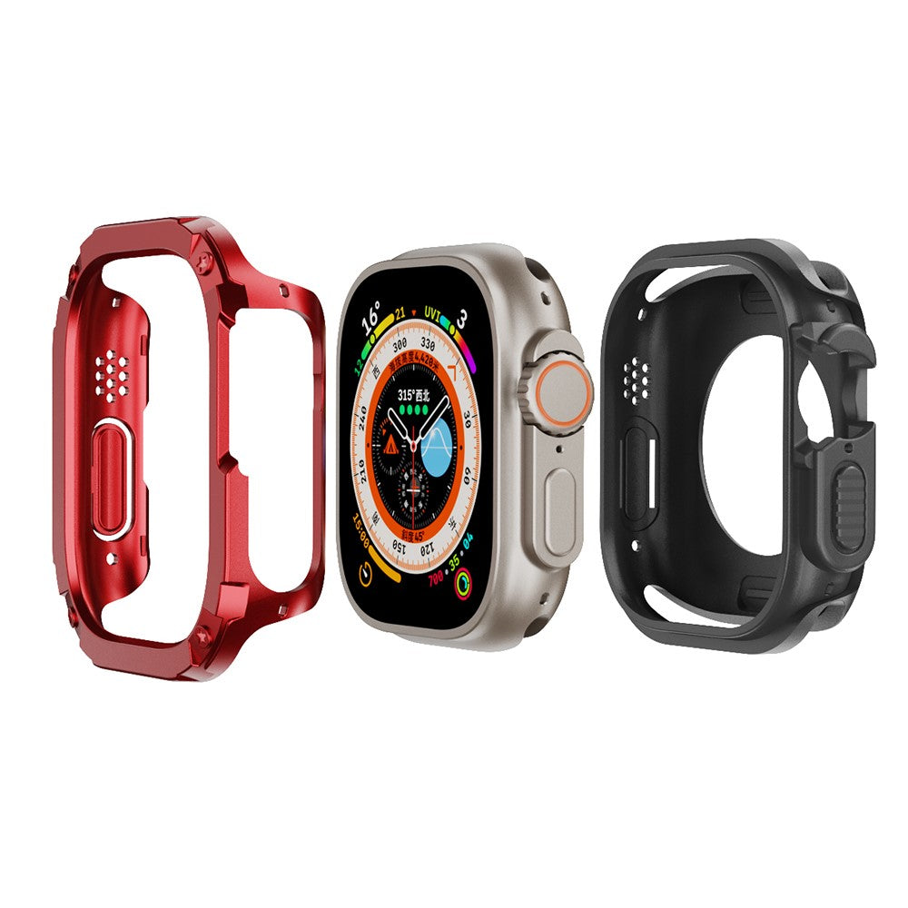 Beskyttende Silikone Universal Bumper passer til Apple Smartwatch - Rød#serie_2