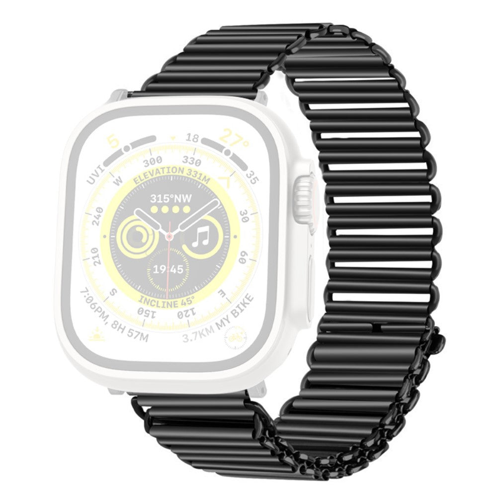 Mega Sejt Metal Universal Rem passer til Apple Smartwatch - Sort#serie_4