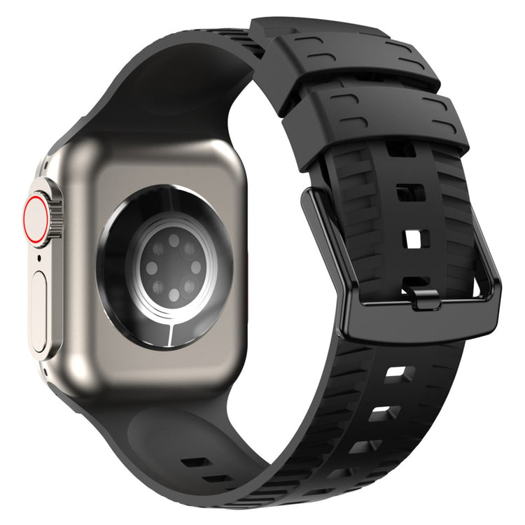 Smuk Silikone Universal Rem passer til Apple Smartwatch - Sort#serie_1