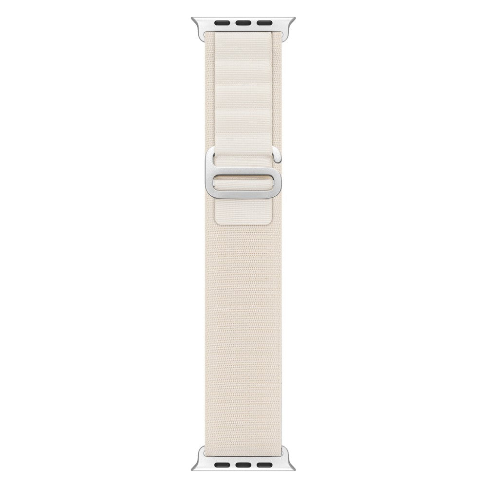 Vildt Fed Metal Og Nylon Universal Rem passer til Apple Smartwatch - Hvid#serie_4