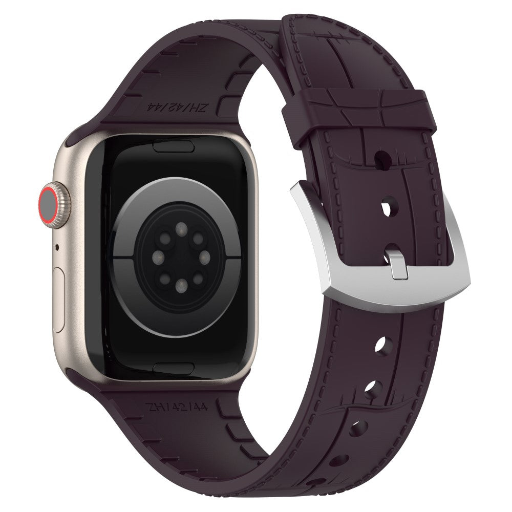 Meget Smuk Metal Og Silikone Universal Rem passer til Apple Smartwatch - Rød#serie_5