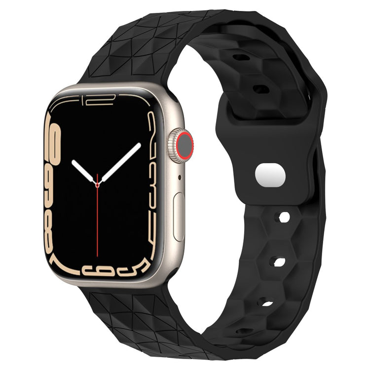 Mega Elegant Silikone Universal Rem passer til Apple Smartwatch - Sort#serie_6