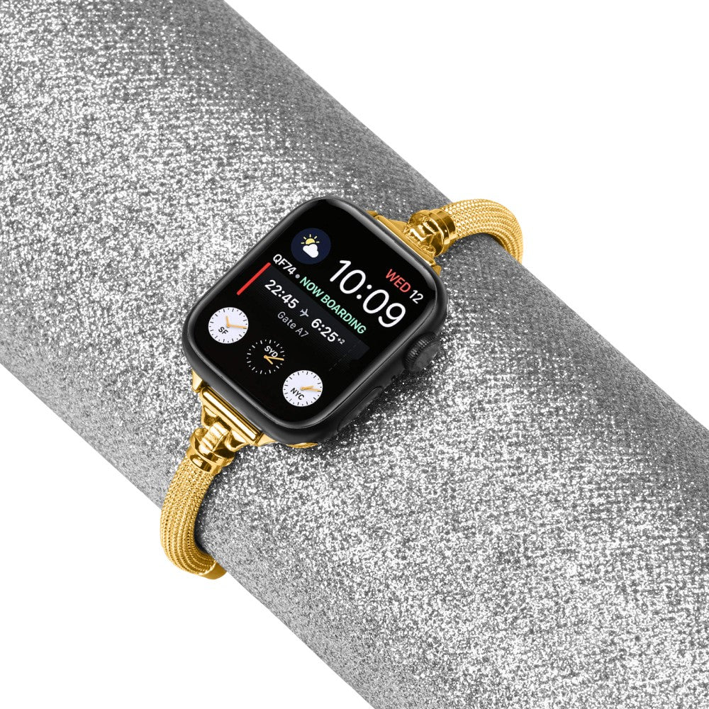 Rigtigt Fantastisk Metal Universal Rem passer til Apple Smartwatch - Guld#serie_2