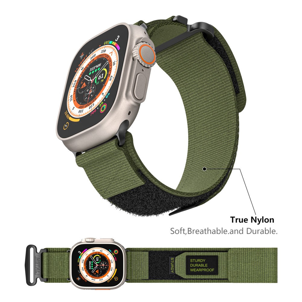 Super Fed Nylon Universal Rem passer til Apple Smartwatch - Grøn#serie_3