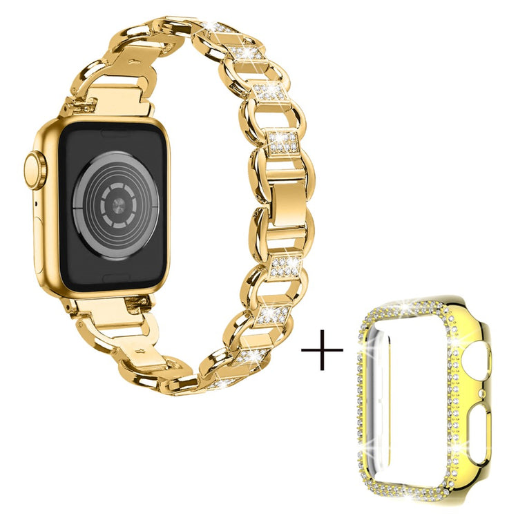 Metal Cover passer til Apple Smartwatch - Guld#serie_1