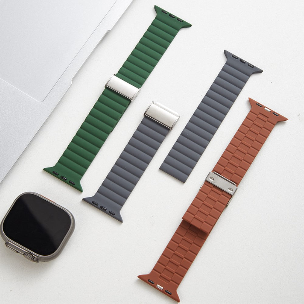 Vildt Sejt Silikone Universal Rem passer til Apple Smartwatch - Pink#serie_13