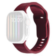 Apple Watch Series 9 45mm / Ultra 2 wavy style silicone strap - Wine Red
