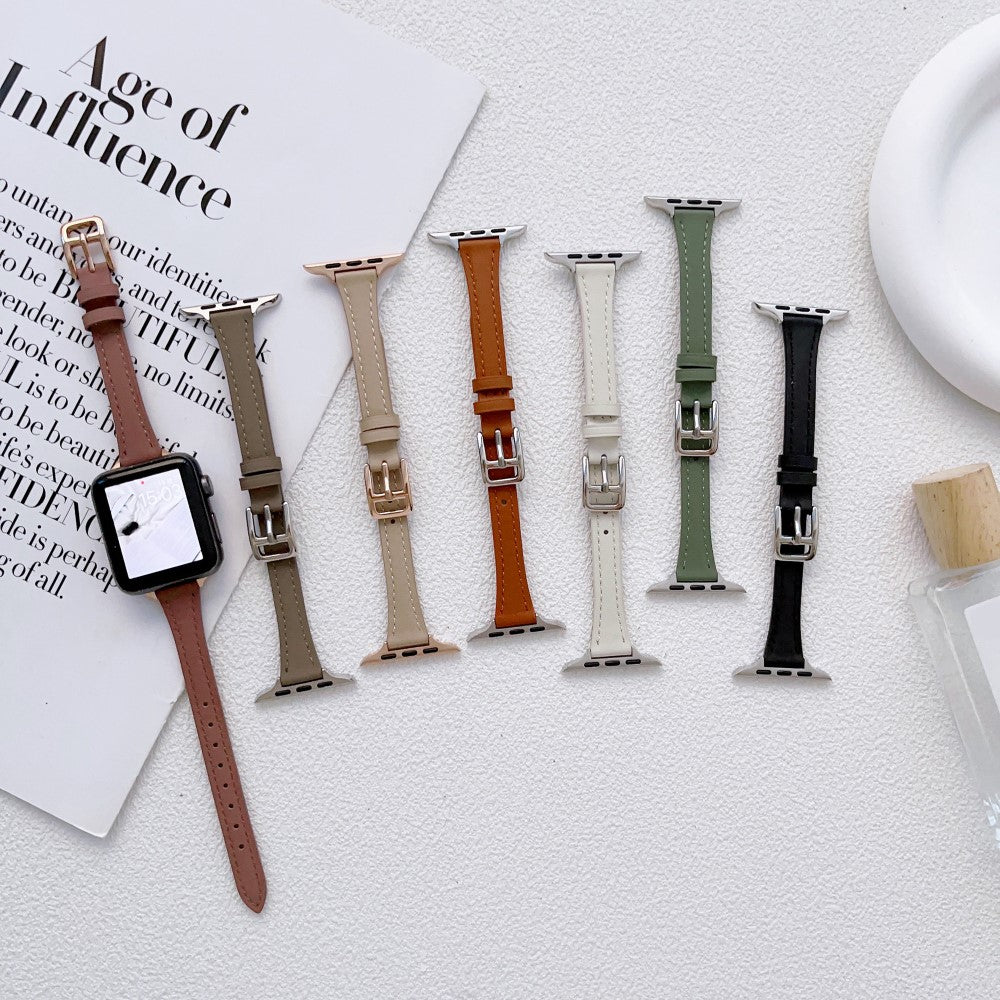 Apple Watch Series 9 45mm / Ultra 2 Genuine leather strap - Green#serie_7