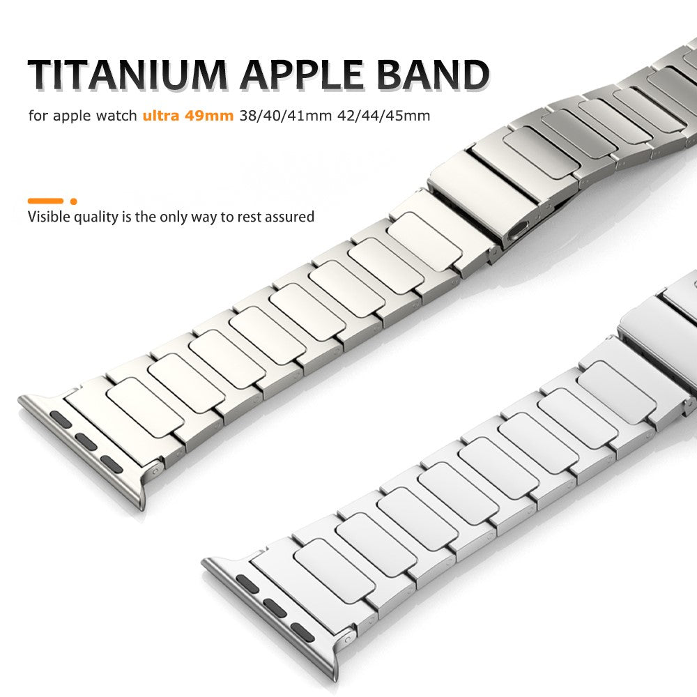 Meget Nydelig Metal Universal Rem passer til Apple Smartwatch - Sort#serie_3