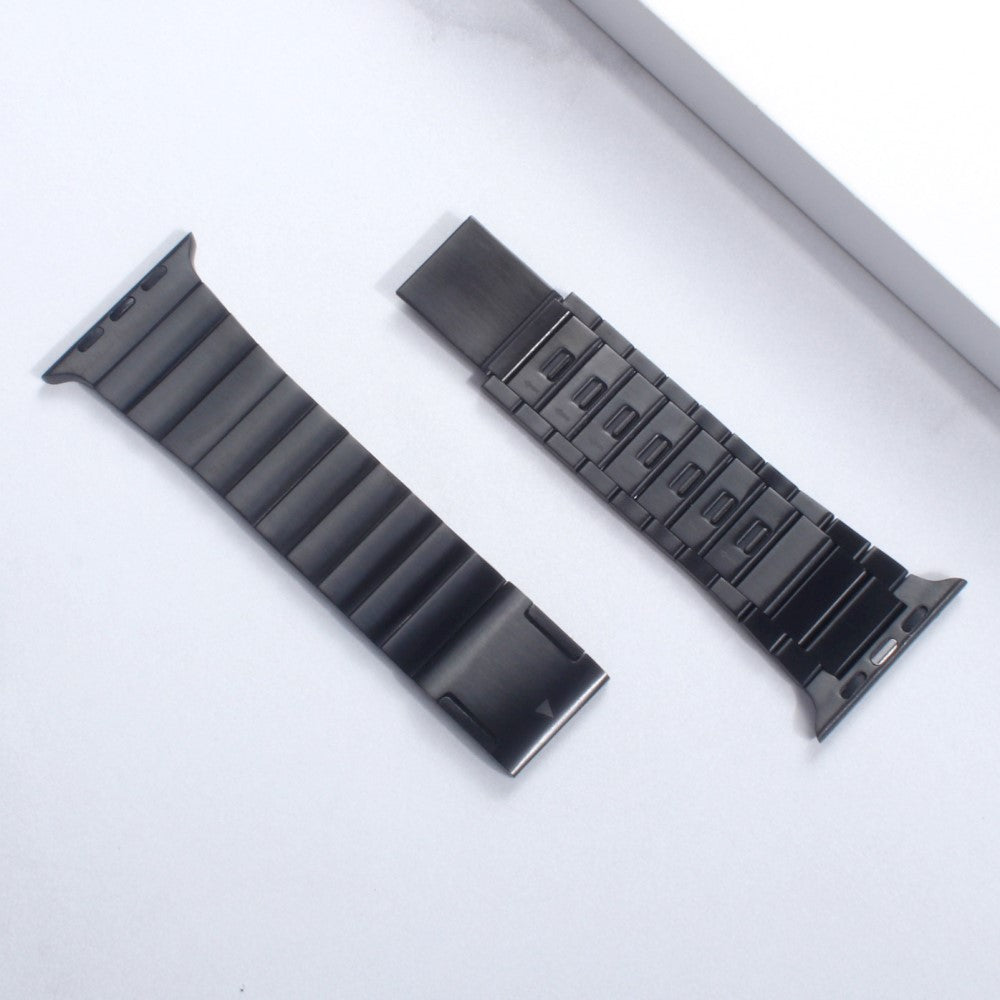 Supercool Metal Universal Rem passer til Apple Smartwatch - Sort#serie_1