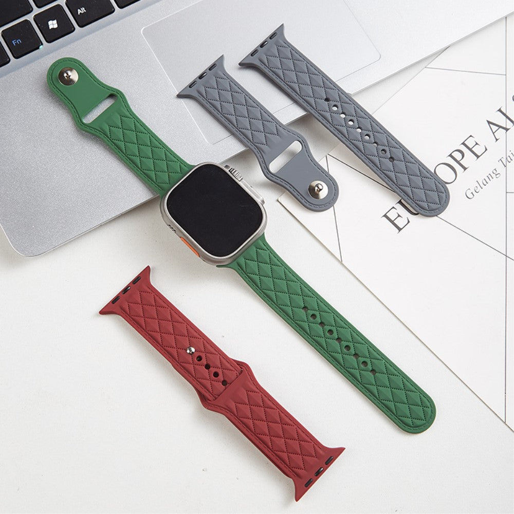 Fantastisk Silikone Universal Rem passer til Apple Smartwatch - Hvid#serie_10