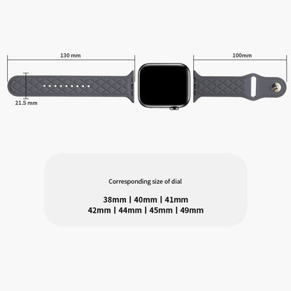 Apple Watch Series 9 41mm textured silicone strap - Army Green#serie_12