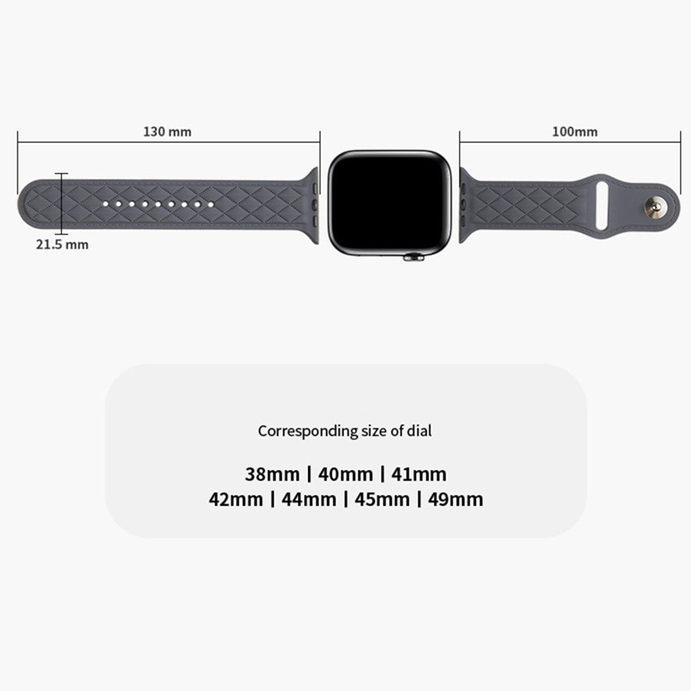 Apple Watch Series 9 41mm textured silicone strap - Pink#serie_5
