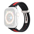 Apple Watch Series 9 41mm bi-color silicone strap - Red / Black