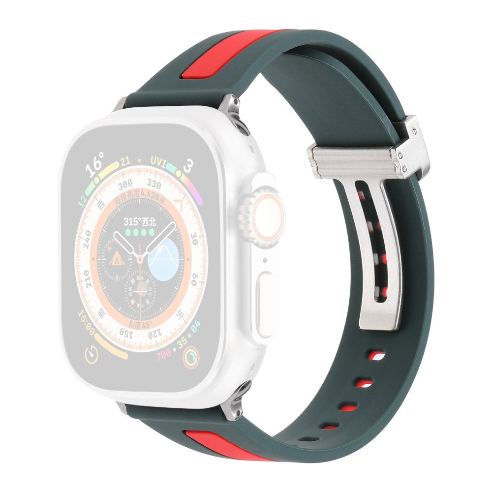 Meget Fed Silikone Universal Rem passer til Apple Smartwatch - Grøn#serie_8