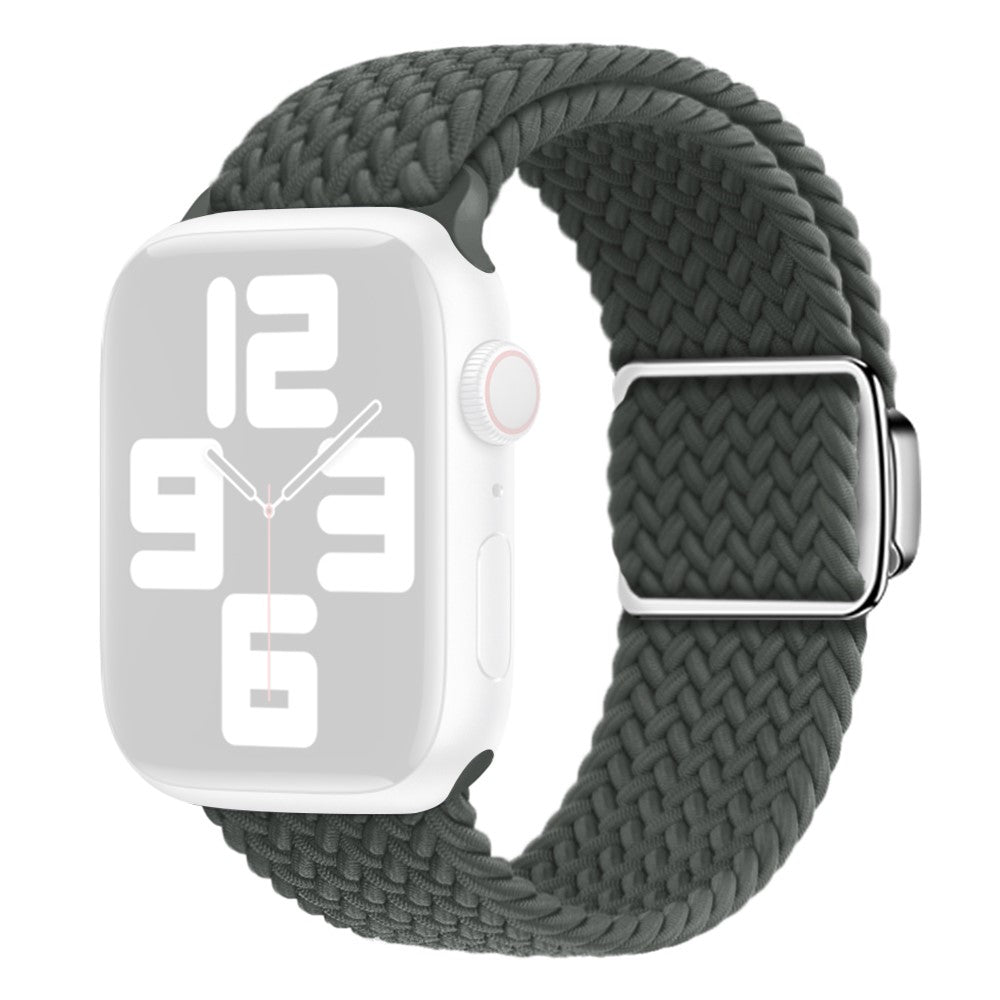 Mega Skøn Metal Og Nylon Universal Rem passer til Apple Smartwatch - Sølv#serie_10