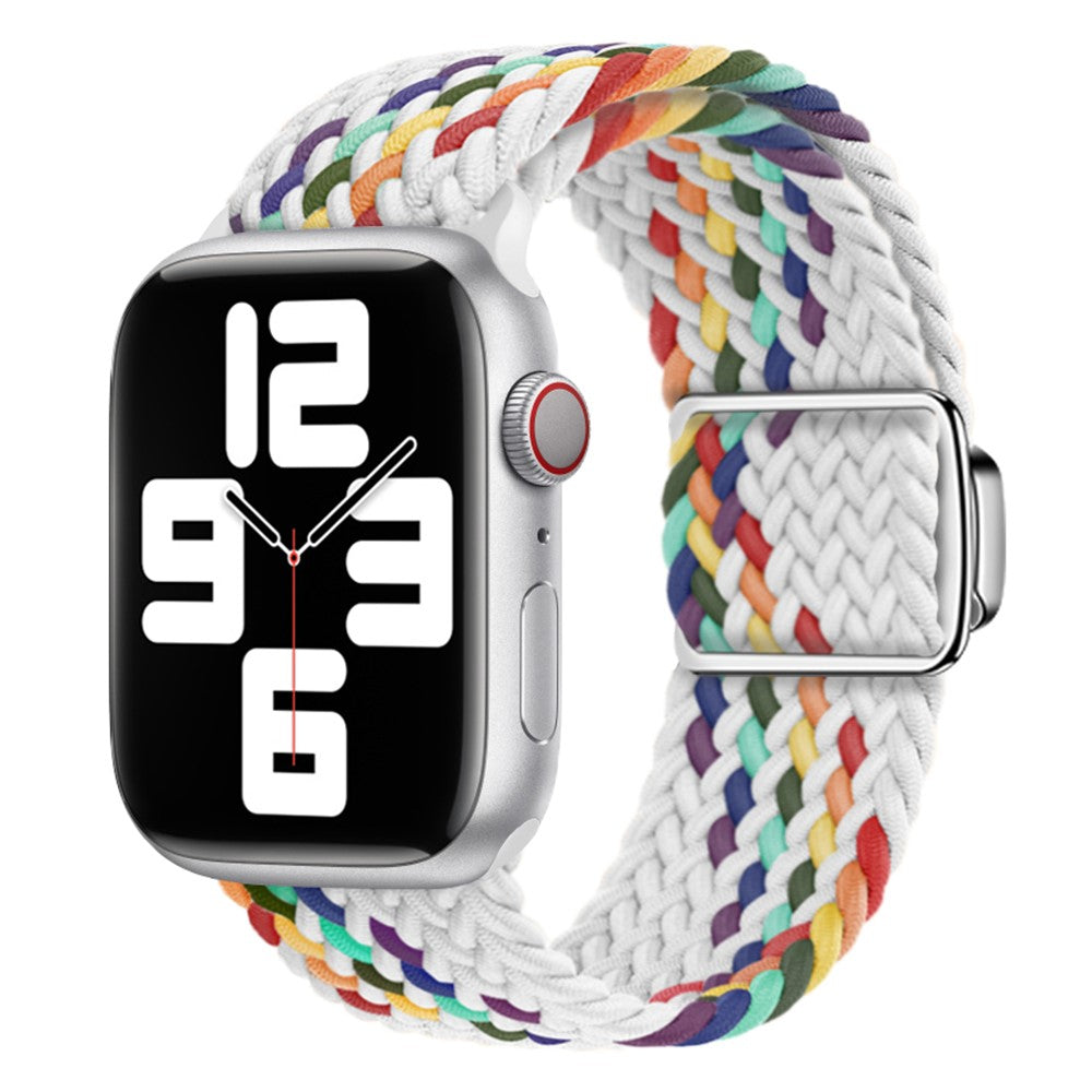 Mega Skøn Metal Og Nylon Universal Rem passer til Apple Smartwatch - Flerfarvet#serie_17