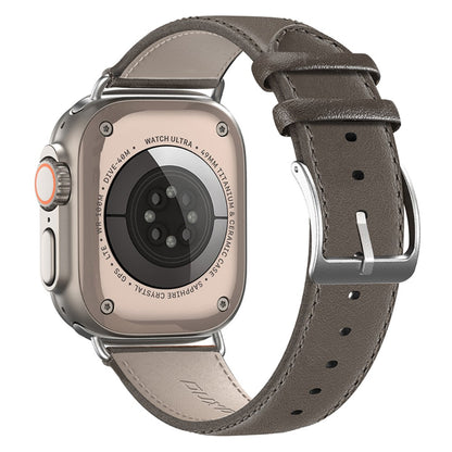 DUX DUCIS YS Apple Watch Series 9 41mm Cowhide leather strap - Grey#serie_4