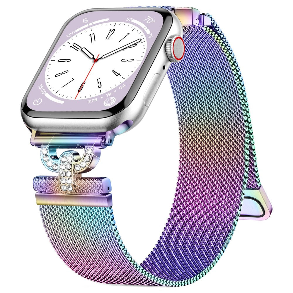 Holdbart Metal Og Rhinsten Universal Rem passer til Apple Smartwatch - Flerfarvet#serie_3