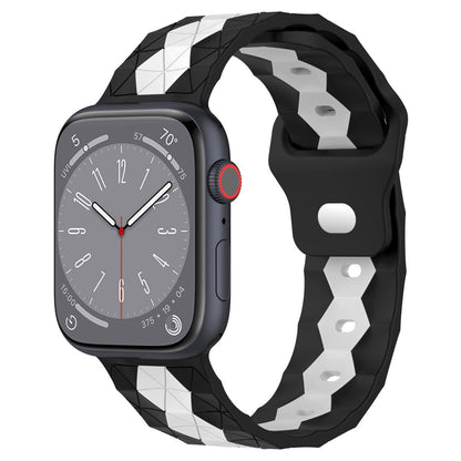 Smuk Silikone Universal Rem passer til Apple Smartwatch - Sort#serie_6