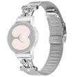 20mm Samsung Galaxy Watch 5 / 4 / 4 Classic rhineston decor stainless steel strap with connector