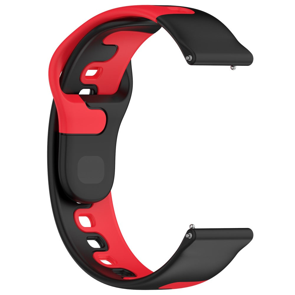 Mega Hårdfør Silikone Universal Rem passer til Smartwatch - Rød#serie_1
